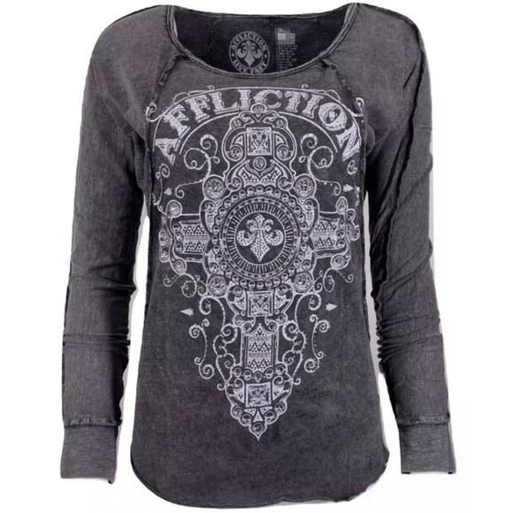 NWOT Affliction Live Fast long sleeve - Picture 1 of 11